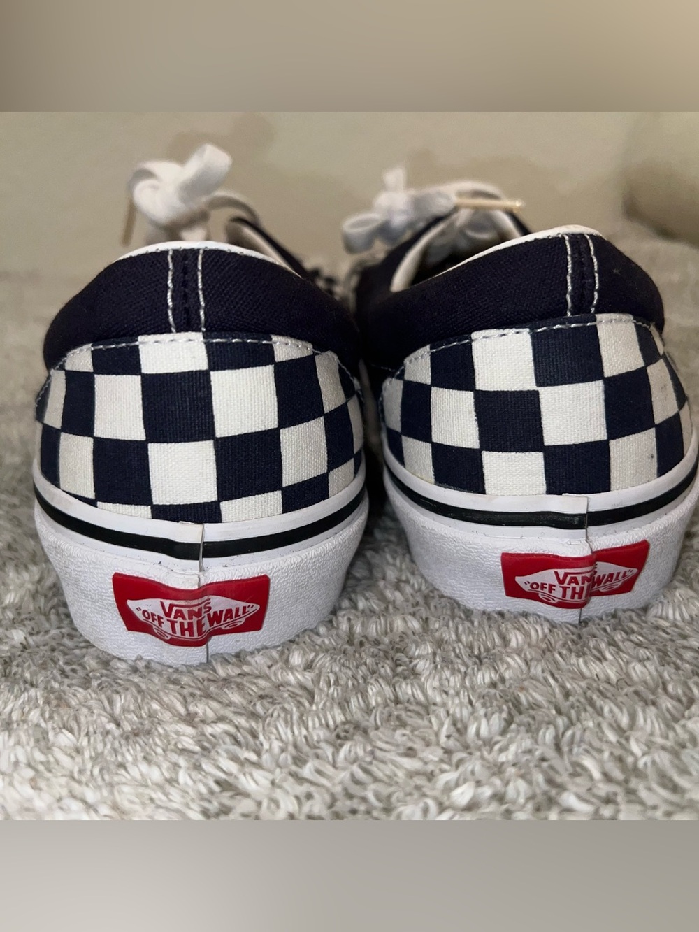 Vans Era Navy Checkerboard Unisex Sneakers | Women's 8 / Men's 6.5 | NWOT - Picture 3 of 8